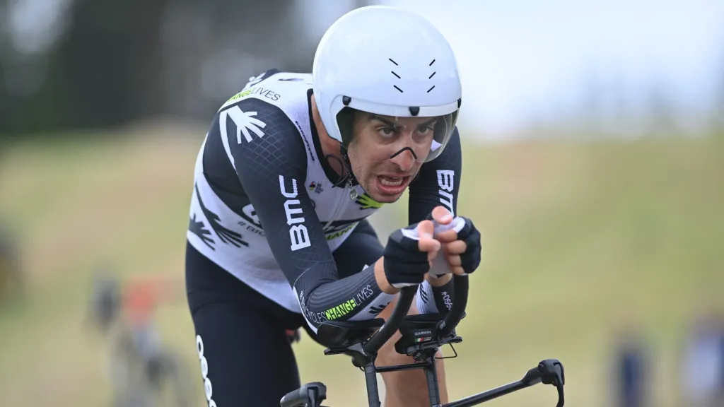 Fabio Aru při časovce na Dauphiné 