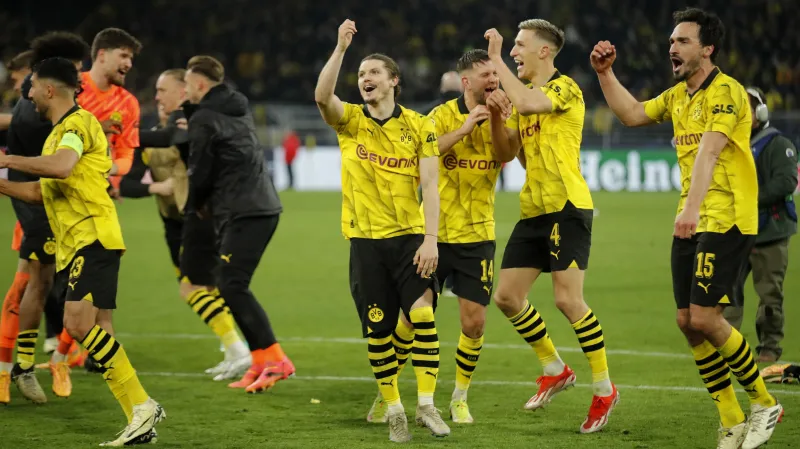 Radost fotbalistů Dortmundu