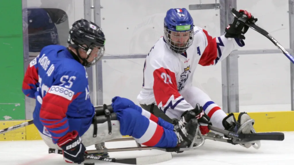 Utkání v parahokeji mezi českou reprezentací a Koreou