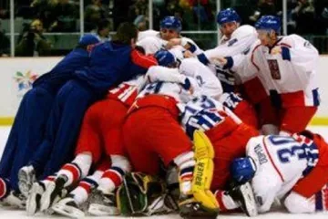 Vítězství hokejistů v Naganu