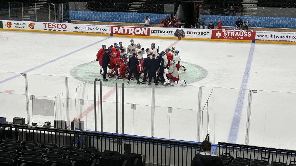 Český tým na rozbruslení