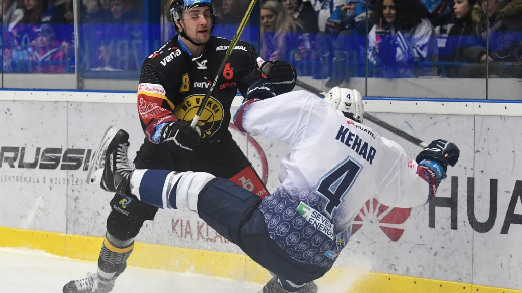 Kladno - Litvínov, Lukáš Válek a Martin Kahar