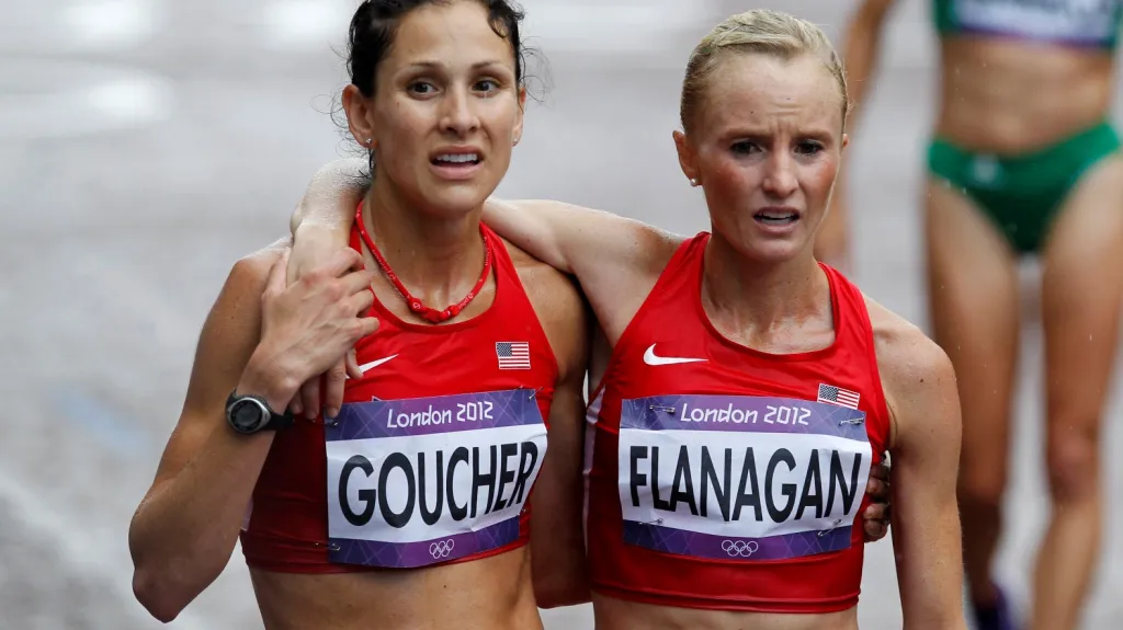 Kara Goucherová (vlevo)