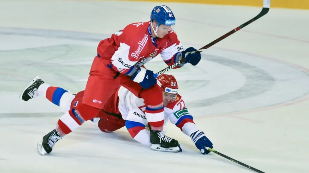 Ondřej Palát v utkání proti Rusku