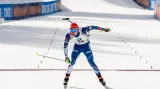 Michal Krčmář v cíli sprintu v Pokljuce