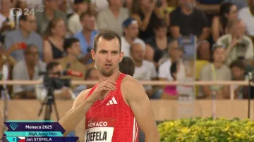 Štefela si na Diamantové lize v Monaku vyskákal stříbro