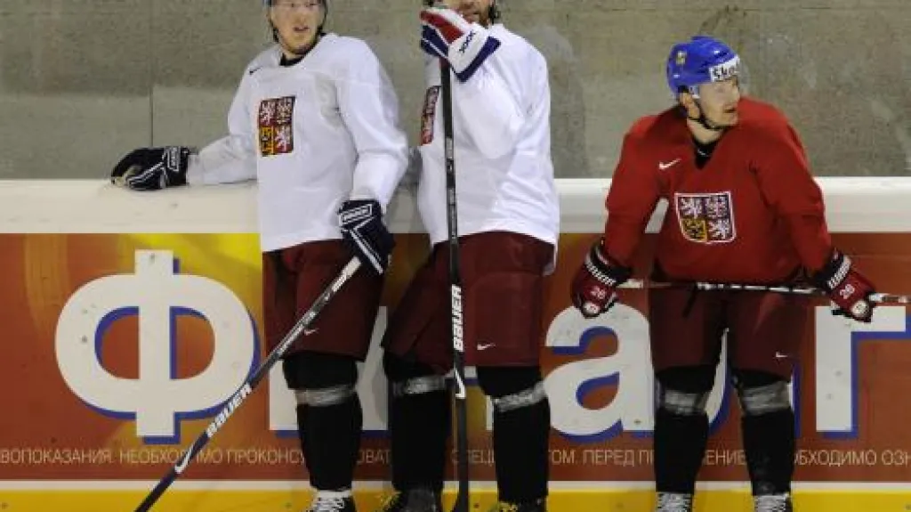 Aleš Hemský, Jaromír Jágr a Patrik Eliáš