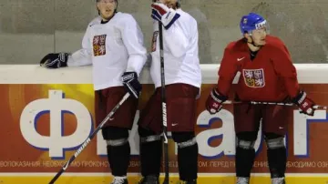 Aleš Hemský, Jaromír Jágr a Patrik Eliáš