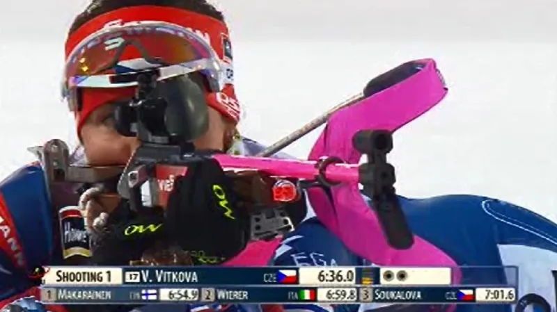 Vítková dojela ve sprintu v Rusku těsně čtvrtá