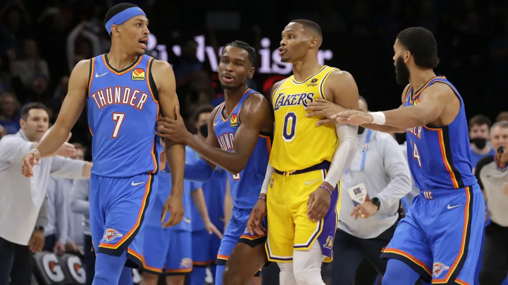 Utkání Oklahoma Thunder - Los Angeles Lakers