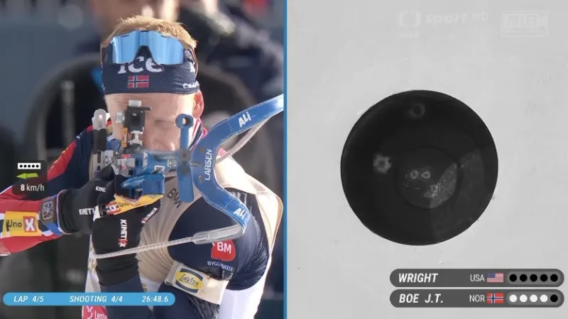 Sestřih stíhačky biatlonistů MS v Lenzerheide