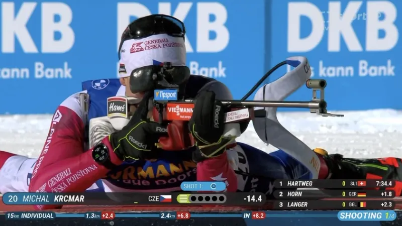 Sestřih zkráceného vytrvalostního závodu biatlonistů v Kontiolahti