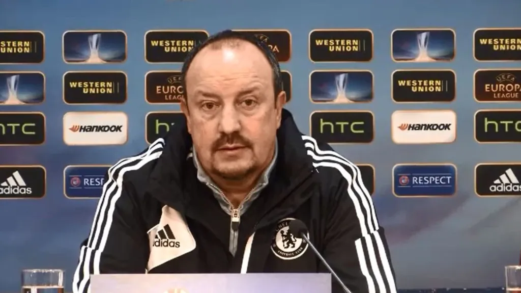 Rafael Benítez před zápasem se Spartou