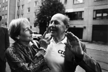 Dana a Emil Zátopkovi v roce 1994