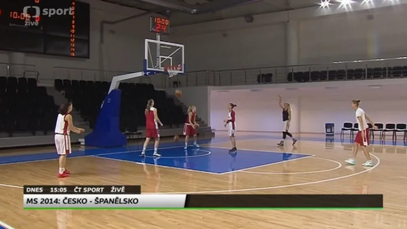 Basketbalistky v přípravě na duel se Španělskem