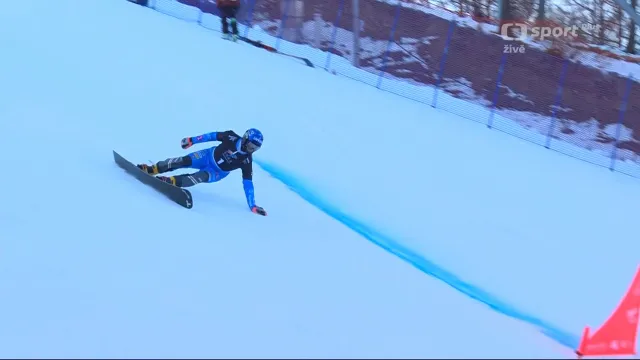 Finále paralelního obřího slalomu mužů na SP v Mylinu