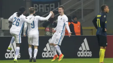 Radost sparťanských fotbalistů