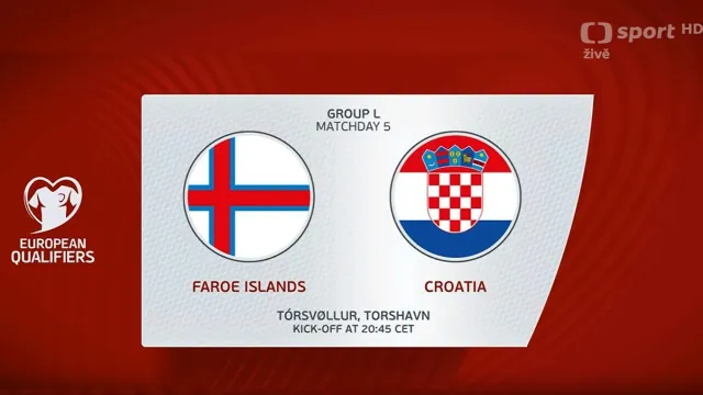 Sestřih utkání Faerské ostrovy – Chorvatsko