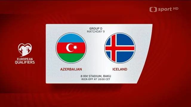 Sestřih utkání Ázerbájdžán – Island