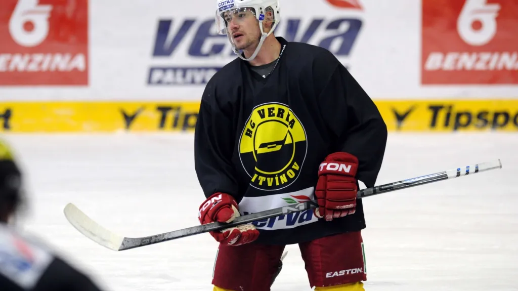 Jakub Petružálek během tréninku Litvínova