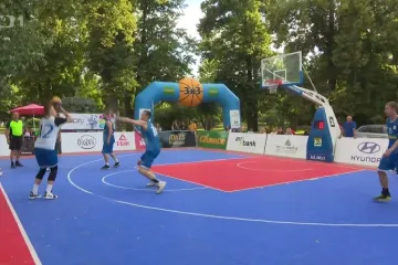 Poděbradská kolonáda patřila basketbalistům, zájem byl enormní