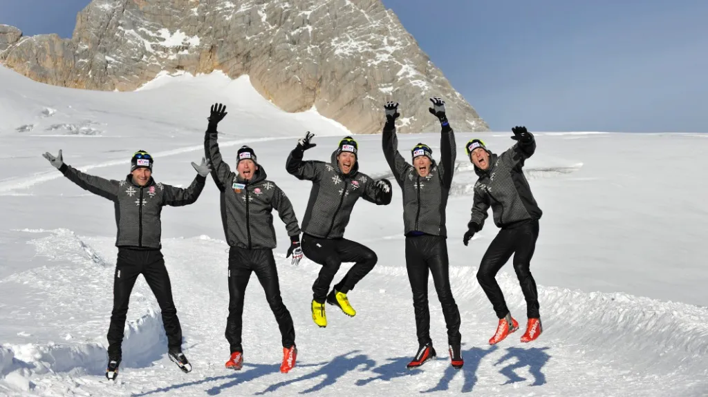 Čeští běžci na lyžích