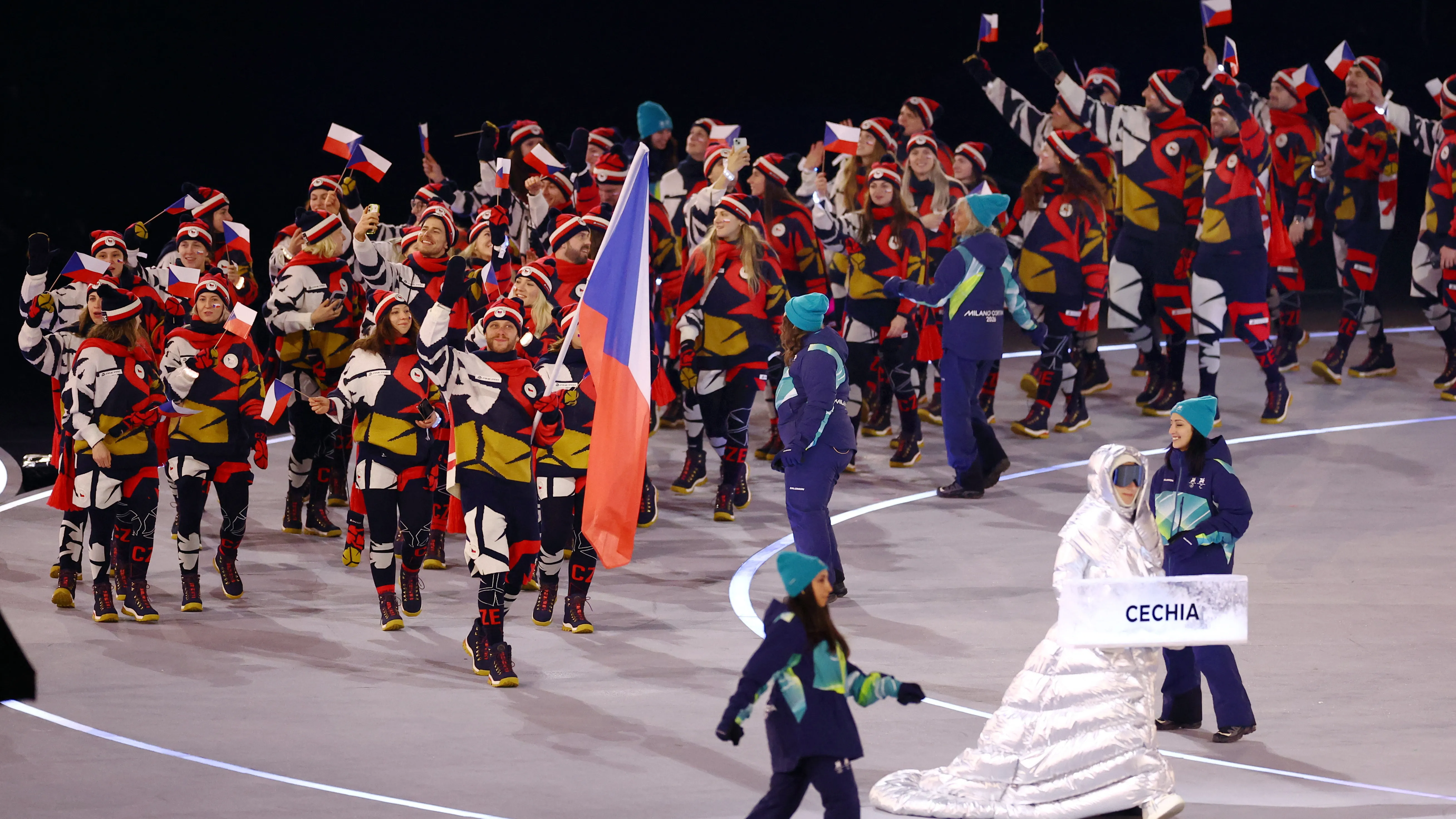 Nástup české olympijské výpravy