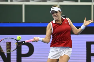 Danielle Collinsová z USA na BJK Cupu