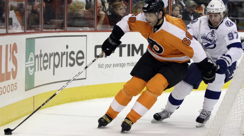 Jaromír Jágr v utkání s Tampou