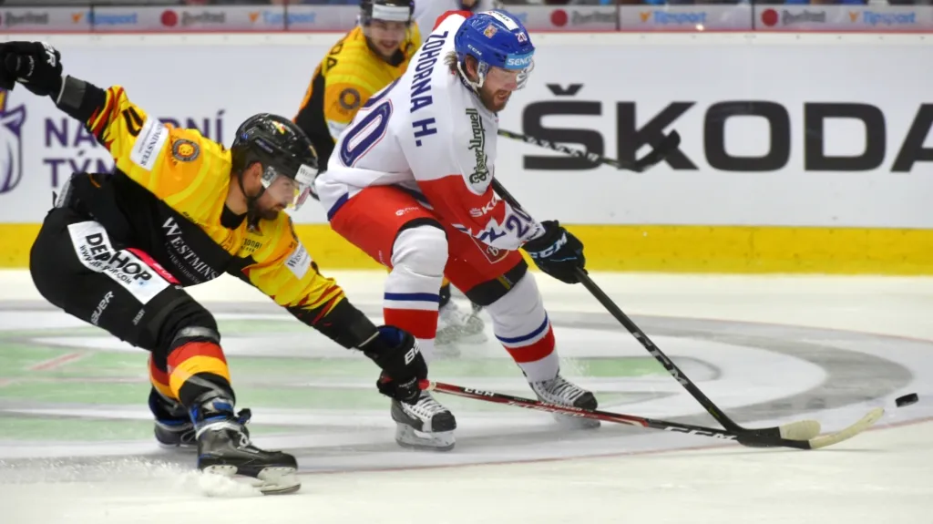 Hynek Zohorna v utkání proti Německu