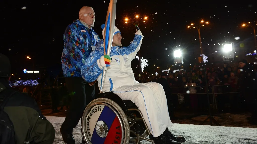 Štafeta s paralympijským ohněm