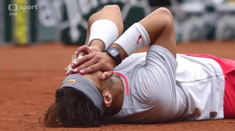 Závěr zápasu Nadal - Ferrer