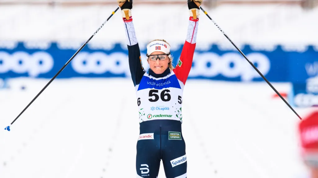 Vítězná radost Therese Johaugové