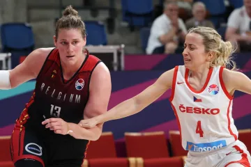 Gabriela Andělová v utkání s Belgií