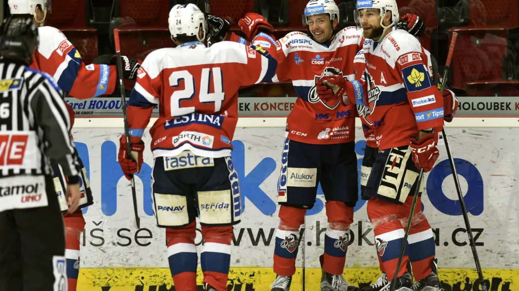 Radost pardubických hokejistů