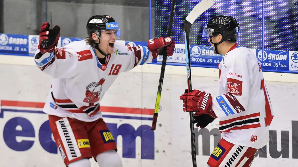 Radost hokejistů Olomouce