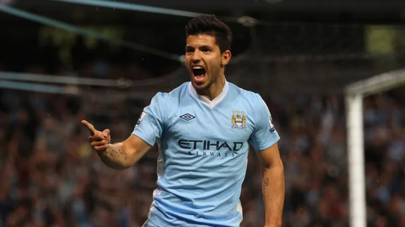Útočník Manchesteru City Sergio Agüero