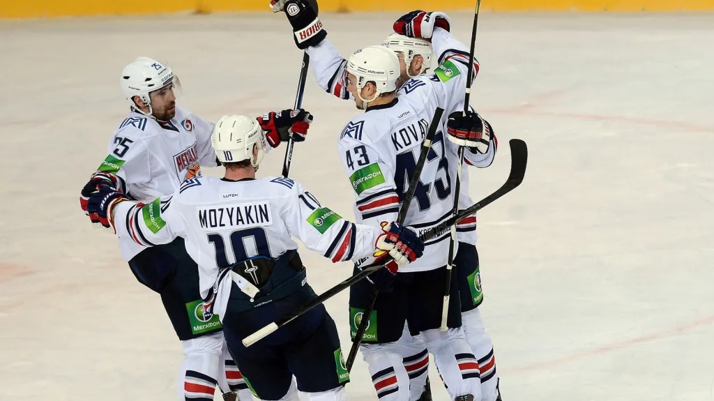 Radost hokejistů Magnitogorsku