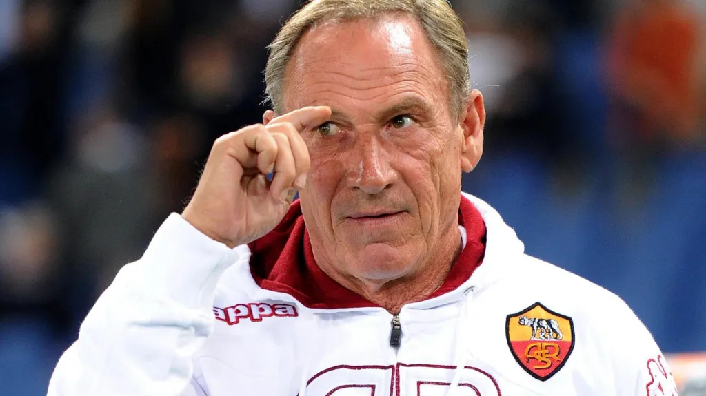 Trenér AS Řím Zdeněk Zeman