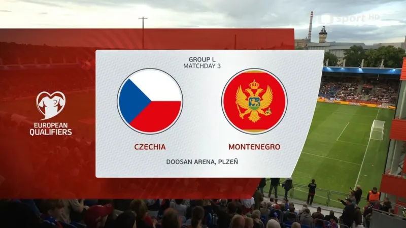 Sestřih utkání Česko – Černá Hora