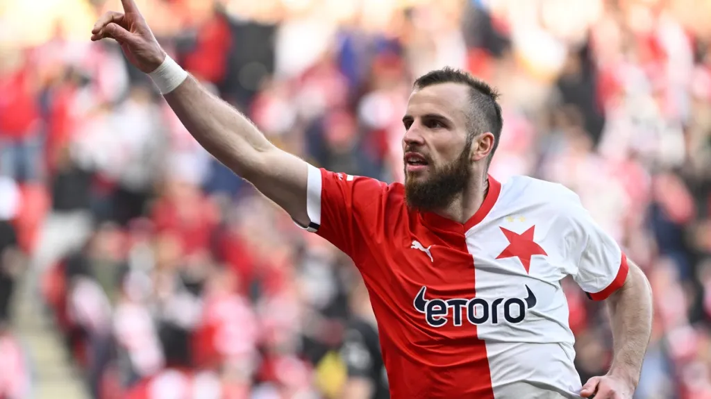 Slávistický útočník Václav Jurečka