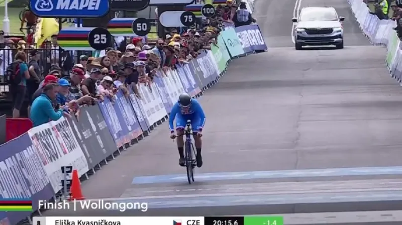 Kvasničková na MS v časovce sahala po medaili