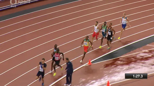 Finále závodu na 800 metrů mužů