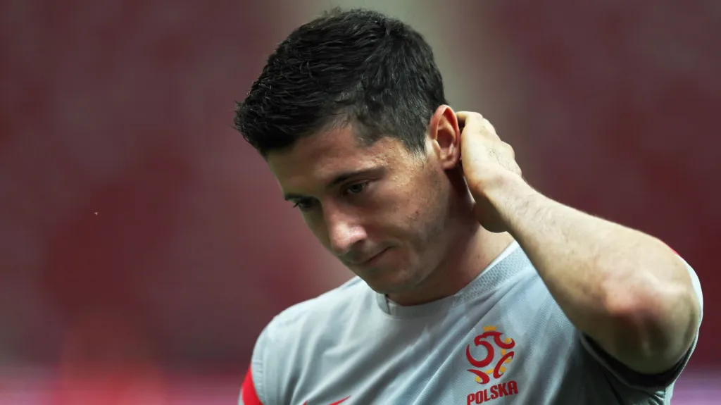 Robert Lewandowski se připravuje na zápas proti Řecku
