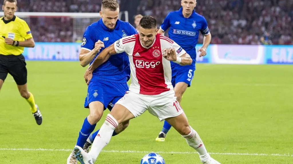 Utkání Ajax Amsterdam - Dynamo Kyjev 