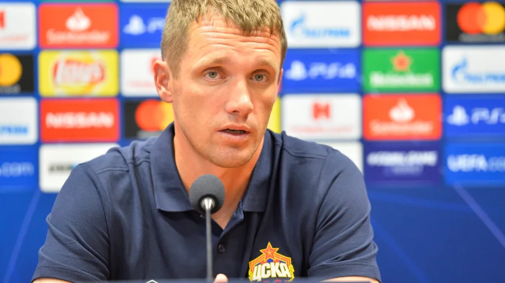 Trenér CSKA Moskva Viktor Gončarenko 