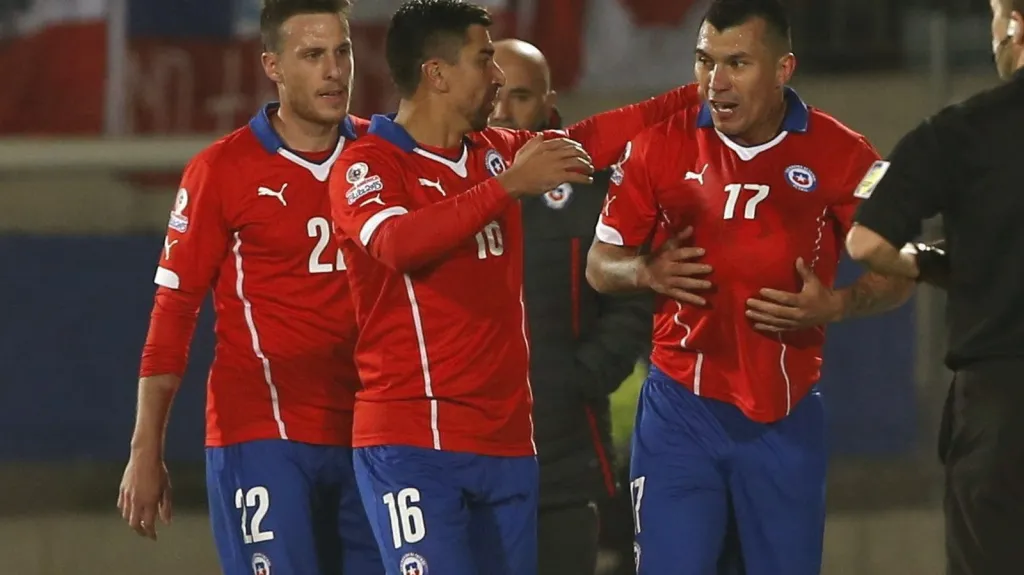 Radost fotbalistů Chile