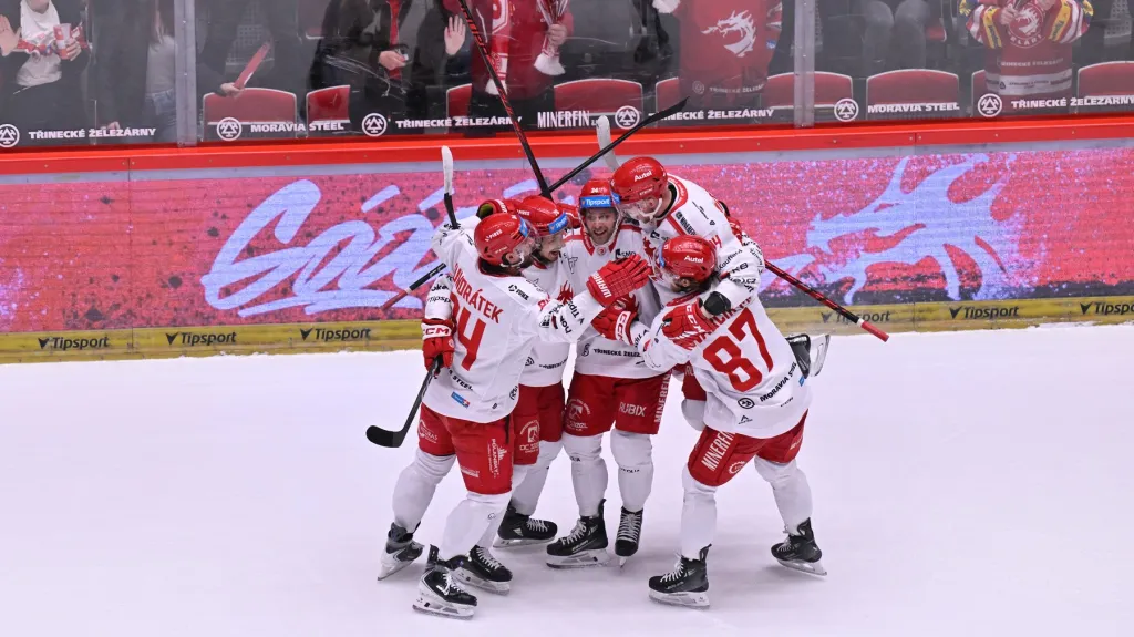 Radost třineckých hokejistů