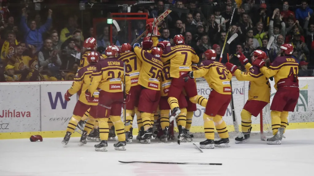 Radost hokejistů Jihlavy