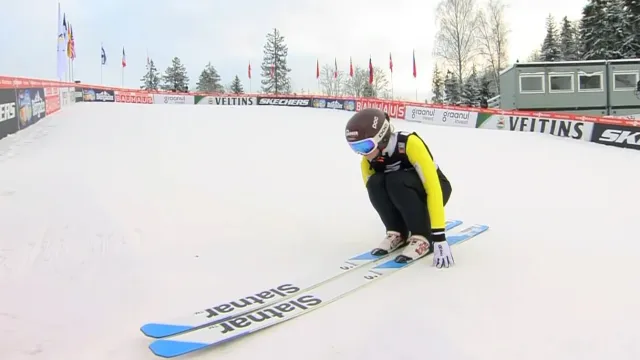 Skok sdruženářky Hradilové v provizorním kole SP v Otepää